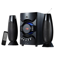 2.1 Subwoofer Home Theater System with Microphone Support USB/SD/FM/VFD Display Multimedia Wireless Bluetooth Speakers