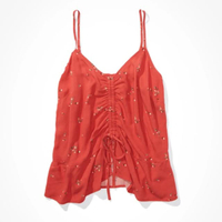 เสื้อผู้หญิง 2525 DRAWSTRING CAMI สี 600 RED