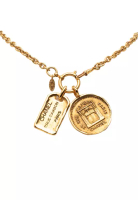 Chanel 二手香奈兒鍍金31 Rue Cambon吊墜項鍊