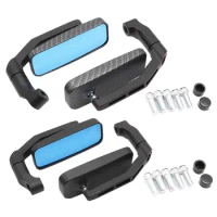 Motorcycle Rear View Side Mirror Universal Motorbike Handlebar Left Right Mirror Adjustable Wide Angle Motorcycle Side Mirror