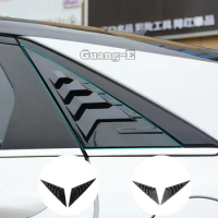 Car Side Window Louvers Air Vent Shades Cover Decoration For Hyundai Elantra Avante 2021 2022 2023 Auto Exterior Accessories