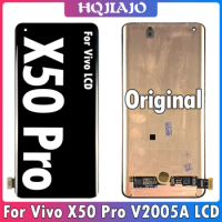 AMOLED 6.56" For Vivo X50 Pro LCD V2005A Screen Touch Digitizer Assembly Replacement X50 Pro Display Repair Parts 100%Tested