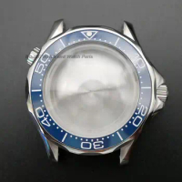 NH35 Case NH36 Dial Pointer 42mm for Seiko Seamaster 300 Case Transparent Bottom Caseback Automatic Modified Watch Accessories