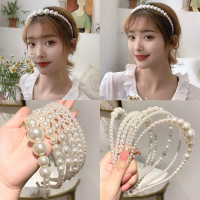 Bando Mutiara Korea Bando Pearl Hijab Headbands Anak Dewasa Aksesoris Rambut