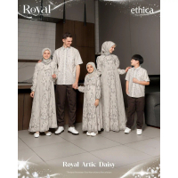 [COD] Gamis Sarimbit Ethica ROYAL ARTIC DAISY Terbaru 2026 / Baju Lebaran Ethica Best Seller / Kagum