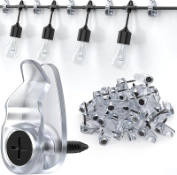 Outdoor String Lights Clips Weatherproof Cable Hanger Hooks for Hanging Fairy Lights Holiday Decor -