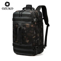 OZUKO Multifunction Large Backpack Men 17 inch Laptop Men Backpacks Large Capacity Fashion Male Mochila Waterproof Travel Bag
