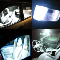 Panel Lampu Kubah LED COB Super Putih 6000K untuk Langit Atas Dalaman Kereta – 16/24/36/48 LED T10/B