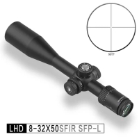 Discovery-LHD 8-32X50SFIR SFP-L Zipper Cross Shooting Scope, Long Range Hunting Rifle, MOA Optical Sight Rifle