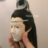 70cm 1/3 BJD Wig Doll Hair The Untamed MDZS Lan Wangji Wang Yibo Highend Custom Collection Male Long Chinese Ancient Accessories