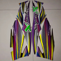 striping honda supra x 110 2002 2003 biru hitam list body standar berkualitas terbaik
