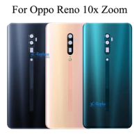 For Oppo Reno 10x Zoom CPH1919 PCCT00 PCCM00 (BBK 1919) Back Battery Cover Door Housing Case Rear Glass Lens Parts Replacement