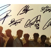 signed GOT7 GOT 7 autographed group photo 7 FOR 7 6 inches free shipping 102017A