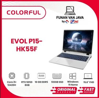 LAPTOP GAMING COLORFUL EVOL P15-HK55F-WHITE IntelCore i5-13420H (8C)/1x16GB DDR5-5200 (2DM)/512GB SS
