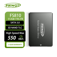 Fikwot FS810 2.5" SATA3 SSD 6Gbps 550MB/s 128GB 256GB 1TB 2TB 4TB 4X HDD Speed SATA SSD Internal Solid State Drive for Desktop