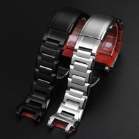 Black Red bottom Stainless Steel Replacement Watch Band for G-Shock MTG-B1000 Men Watchband Bracelet Accessories