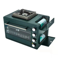 Home Multifunctional Outdoor Gas Pizza Oven Camping Gas Stove 2-in-1 Cassette Oven Portable Small B