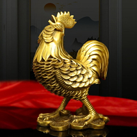 純銅公雞招財銅雞擺件 風水化煞客廳辦公室生肖雞母雞裝飾工藝品