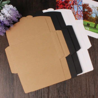 50pcs/lot 3 Colors Vintage Blank Kraft Paper DIY Multifunction Envelope postcard box Package paper wholesale