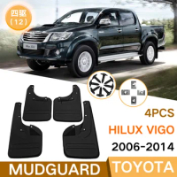 Mud Flaps For Toyota 09 Hilux Vigo 2005-2014 MudFlaps Front Rear Fender Car Accessories