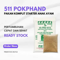 511 Super Pokphand Repack 1 KG: Pakan Komplit Masa Awal Anak Ayam Pedaging Hi-Pro-Vite