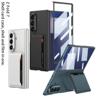 Phù hợp cho Ốp lưng điện thoại Samsung Galaxy Z Fold7 Ví da thật siêu mỏng có bảo vệ màn hình tích h