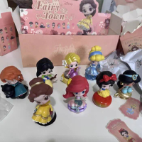 Genuine Disney Princess Series Mystery Box Fairy Tale Town Surprise Blind Box Ornament Original Dolls Gifts Collection Figure