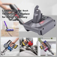 Battery Adapter Convert for Bosch 18V Li-ion Battery To for Dyson V6 V7 V8 Battery Cordless Vacuum Cleaners Use