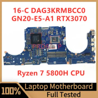 DAG3KRMBCC0 Mainboard For HP 16-C Laptop Motherboard GN20-E5-A1 RTX3070 With AMD Ryzen 7 5800H CPU 100% Full Tested Working Well