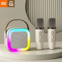 Xiaomi Youpin Karaoke Machine Portable Bluetooth 5.3 PA Speaker System with Wireless Microphones Home Family Singing Gifts