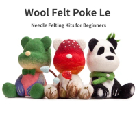 Teddy Bear Doll Wool Felt Poking Music Handmade Diy Material Package Felting Wool Needle Felting Kit Wool Felting Kit DIY