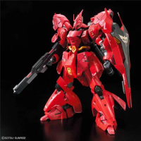 Bandai Original Gundam Rg 1/144 Char Aznable Msn-04 Sazabi Anime Action Figure Assembly Model Toys Gifts