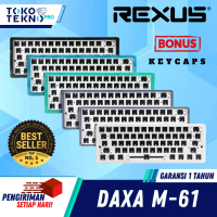 【FREE KEYCAPS】Rexus Daxa M61 / M-61 Barebone Keyboard Gaming Mechanical Wired With South Facing RGB 