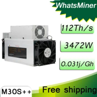 Whatsminer M30S++ 112T 110T 108T 106T 104T Asic Miner with PSU New Miner Better than Avalon 1166pro 1246pro Antminer S19