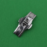 5mm 6mm Stainless Steel Watch Buckle For Longines Double Push Butterfly Watch Band Silver Buckle for Orient Button wholesale