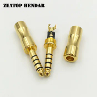 10Pcs 4.4mm 5 Pole Male Full Balanced Headphone Plug 19.5mm for Sony NW-WM1Z NW-WM1A AMP Player Connector