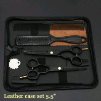 MrTiger Gunting Rambut 5.5 Inch 2PCS with Razor Comb - 440C