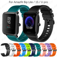 20mm Watch Band For Amazfit Bip / Lite / 1S / U / U Pro Strap Silicone Wristband Bracelet for Xiaomi Huami Amazfit GTS 3/2