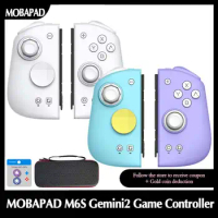 MOBAPAD M6S Gemini2 Game Controller,Joypad with Hall Joystick Left Right Handle Grip Console for Nintendo Switch NS OLED Gamepad