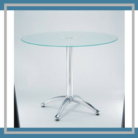 【屬過大商品，運費請先詢問】辦公家具  ML-801 玻璃洽談桌 桌子 休息室 圓桌