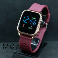 Jam Tangan Wanita Led Digital Tali Rubber Jinsgengsi LED JSS-3642 Alpine Digital