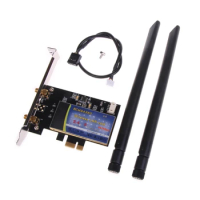 Desktop PCI-E Wireless AC Card BCM94360 5G Dual-Band 1200Mbps Bluetooth-compatible4.0 WIFI Wlan Card Antennas