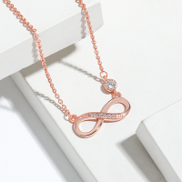 Hot Sale 8 Heartless Love Necklace   High-end Minimalist Möbius Infinity Symbol Necklace