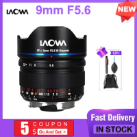 Venus Optics Laowa 9mm f/5.6 FF RL Full Frame Camera Lens MF for Sony E for Nikon Z for Leica L Leica M Black Sliver Camera Lens