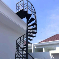 tangga putar besi minimalis