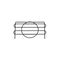 【品樂生活】35CM 層架專用電鍍/烤漆圓圍籬 1入 層架配件 鐵架配件 鐵線圍籬 擋片