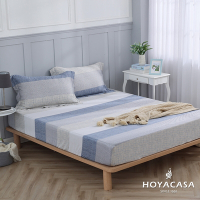 HOYACASA 100%天絲枕套床包三件組- 夜暮星移全A版(單人)
