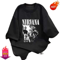 Amerika NIRVANA Kaos Pria Terbaru |Kaos Cowok Distro Original 100%|Baju Oversize Pria|Kaos Pria Prem
