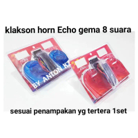 COD - KLAKSON MOTOR - MOBIL ECHO GEMA SUPER KENCANG DOBLE + 1 MODUL RELAY