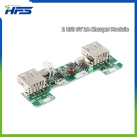 2 USB 5V 2A Mobile Power Bank Charger Module Lithium Li-ion 18650 Battery Charging Board LED Indicator 5V 200mA Solar Panel PCB